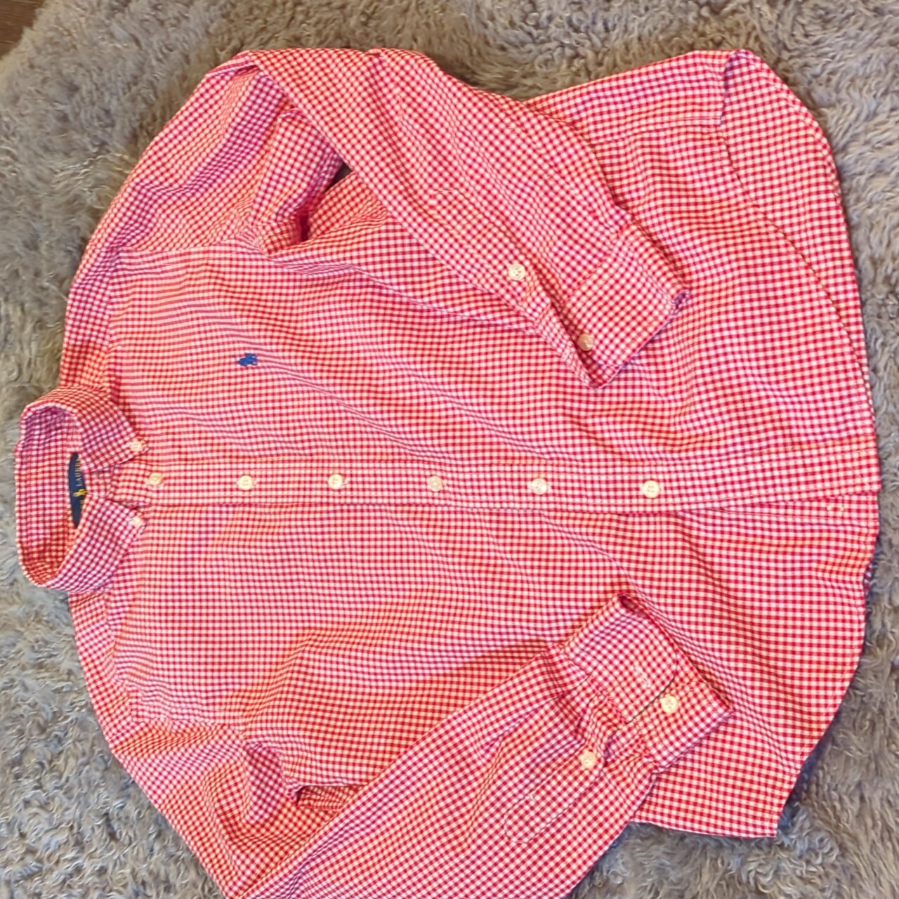 Rl Gingham Button Down